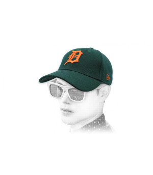 casquette D noir rouge laine Casquette Winter Utility Detroit Melton 9Forty dark green orange